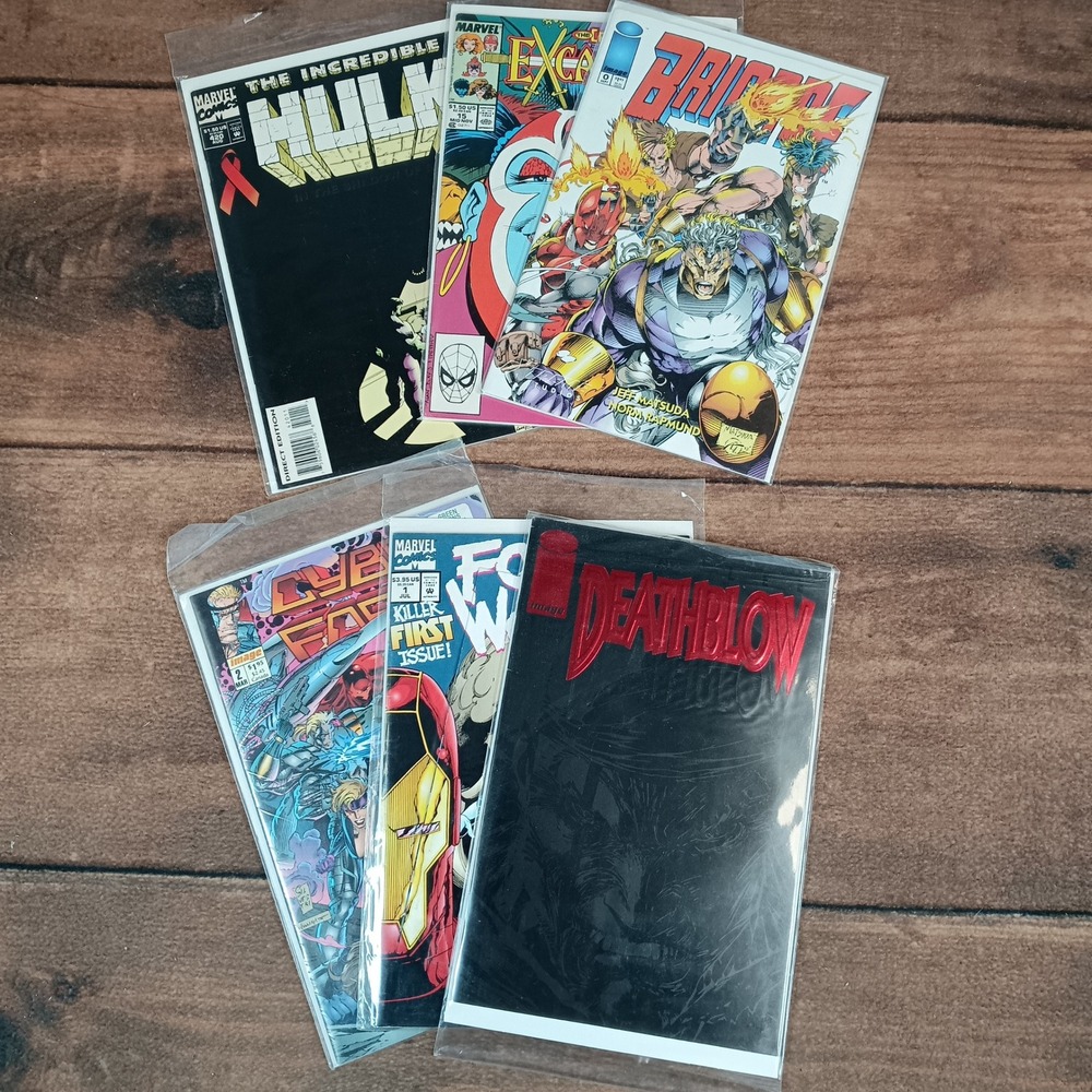 Marvel Image Comics Lot 6 Books Hulk Force Works Deathblow Brigade Excalibur EX
